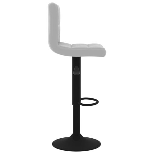 Bar Stools 2 pcs Light Grey Velvet - Image 3