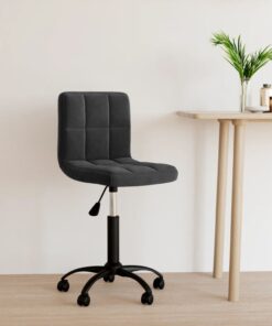 vidaXL Swivel Office Chair Black Velvet