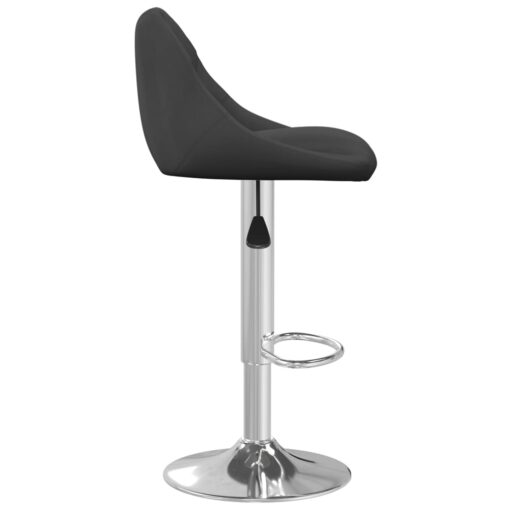 vidaXL Bar Stool Black Velvet - Image 2