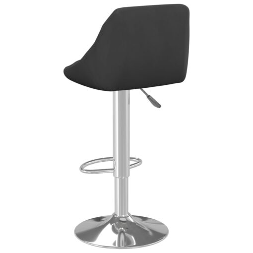 vidaXL Bar Stool Black Velvet - Image 3