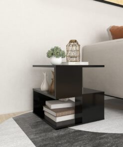 vidaXL Side Table Black 40x40x40 cm Engineered Wood