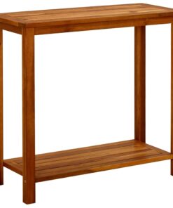 vidaXL Garden Console Table 80x35x75 cm Solid Acacia Wood