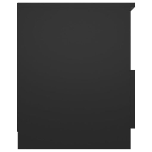 vidaXL Bed Cabinet Black 40x40x50 cm Engineered Wood - Image 2