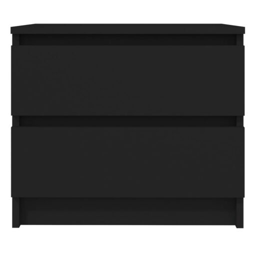 Bed Cabinets 2 pcs Black 50x39x43.5 cm Engineered Wood - Image 3