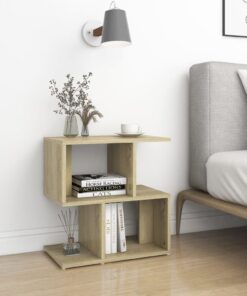 vidaXL Bedside Cabinet Sonoma Oak 50x30x51.5 cm Engineered Wood