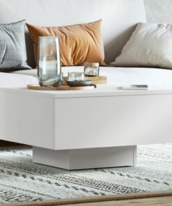 vidaXL Coffee Table White 60x60x31.5 cm Engineered Wood