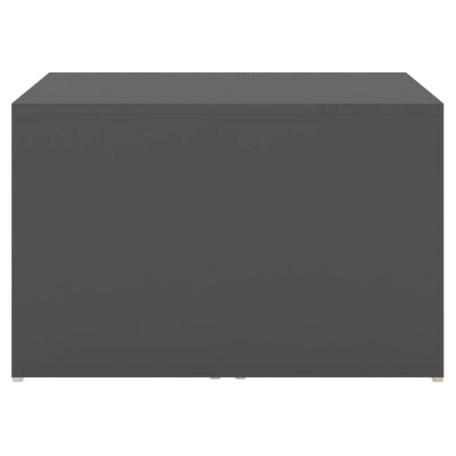  3 Piece Nesting Coffee Table Set Grey 60x60x38 cm Engineered Wood - Image 2