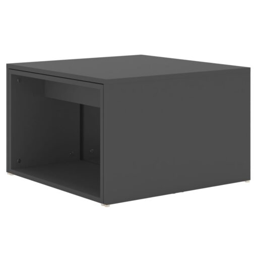  3 Piece Nesting Coffee Table Set Grey 60x60x38 cm Engineered Wood - Image 4