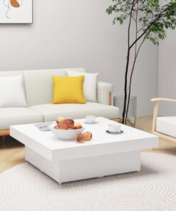 vidaXL Coffee Table White 90x90x28 cm Engineered Wood