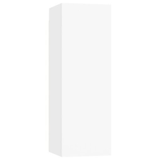  4 Piece TV Cabinet Set White Engineered Wood - Image 3