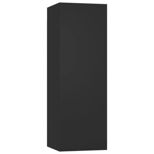  4 Piece TV Cabinet Set Black Engineered Wood - Image 3