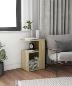 vidaXL Side Table Sonoma Oak 36x30x56 cm Engineered Wood