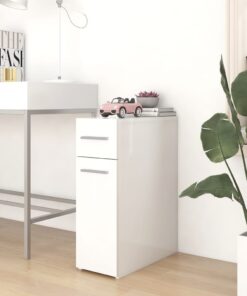 vidaXL Apothecary Cabinet White 20x45.5x60 cm Engineered Wood