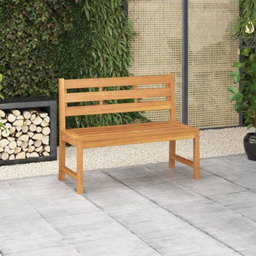 vidaXL Garden Bench 114 cm Solid Teak Wood