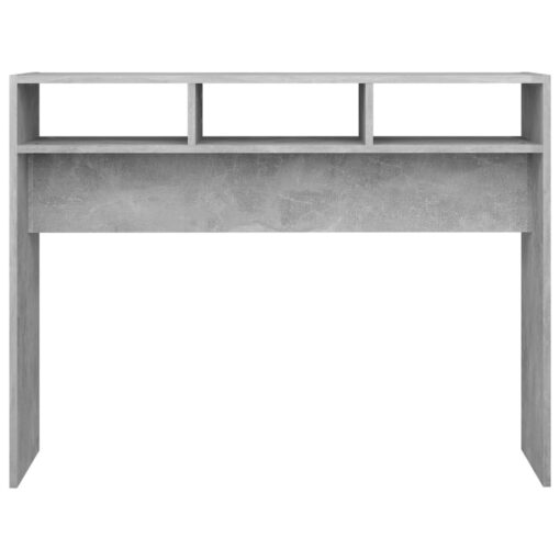 vidaXL Console Table Concrete Grey 105x30x80 cm Engineered Wood - Image 3