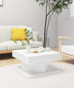 vidaXL Coffee Table White 57x57x30 cm Engineered Wood