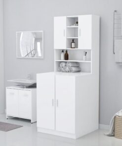 vidaXL Washing Machine Cabinet White 71x71.5x91.5 cm