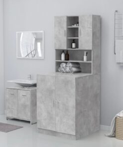 vidaXL Washing Machine Cabinet Concrete Grey 71x71.5x91.5 cm