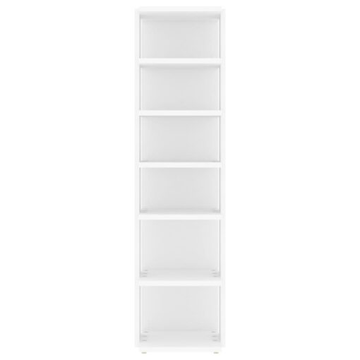 vidaXL Shoe Cabinets 2 pcs White 27.5x27x102 cm Engineered Wood - Image 3