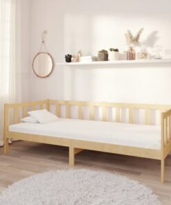 vidaXL Day Bed without Mattress Solid Wood Pine 90x200cm