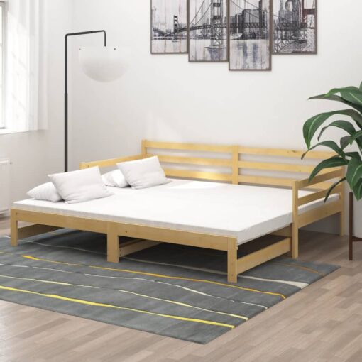 vidaXL Pull-out Day Bed without Mattress 2x(90x200)cm