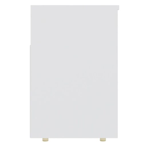 vidaXL Shoe Bench White 105x30x45 cm Engineered Wood - Image 4