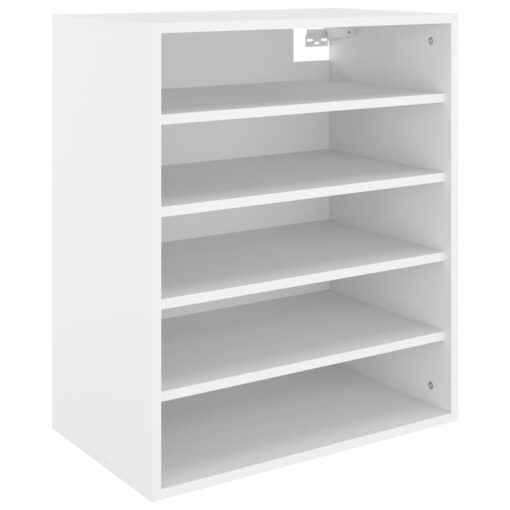 vidaXL Shoe Cabinet White 60x35x70 cm Engineered Wood - Image 2