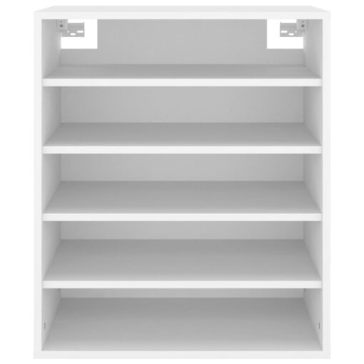 vidaXL Shoe Cabinet White 60x35x70 cm Engineered Wood - Image 3