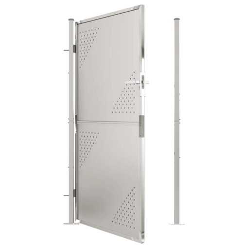 Garden Gate 100x180 cm Stainless Steel - Image 3