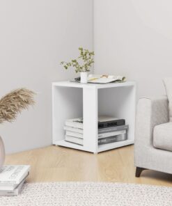 vidaXL Side Table White 33x33x34.5 cm Engineered Wood