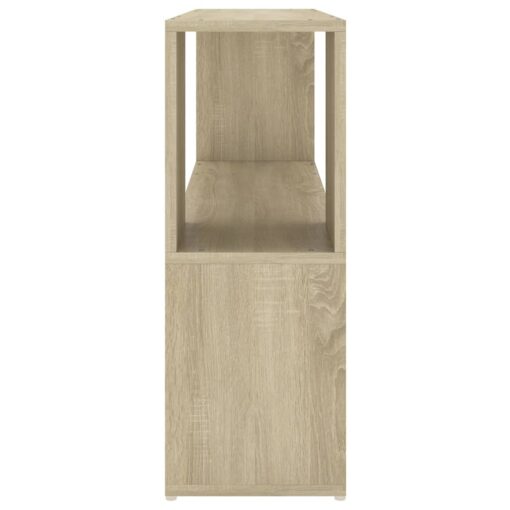 vidaXL Book Cabinet Sonoma Oak 100x24x63 cm Engineered Wood - Image 2