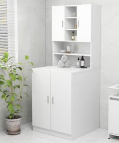 vidaXL Washing Machine Cabinet White