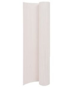 vidaXL Double-Sided Garden Fence 90x400 cm White