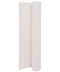 vidaXL Double-Sided Garden Fence 110x400 cm White