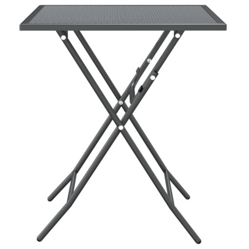 Garden Table 60x60x72 cm Expanded Metal Mesh Anthracite - Image 2
