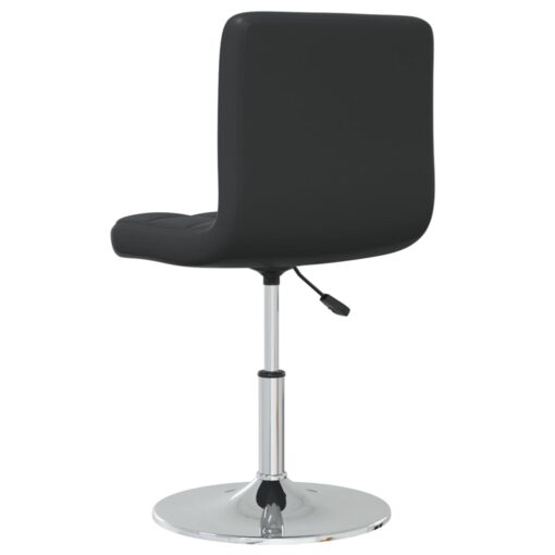 vidaXL Dining Chair Black Faux Leather - Image 3