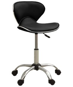 vidaXL Office Chair Black Faux Leather