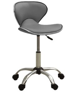 vidaXL Office Chair Grey Faux Leather