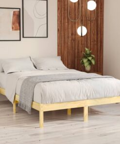 vidaXL 810012 vidaXL Bed Frame without Mattress Solid Wood 120x200 cm