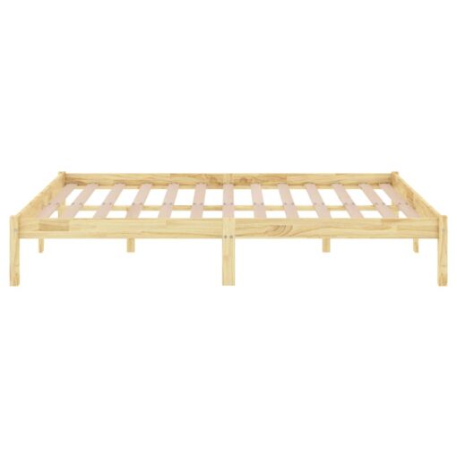Bed Frame without Mattress Solid Wood Super King Size - Image 3