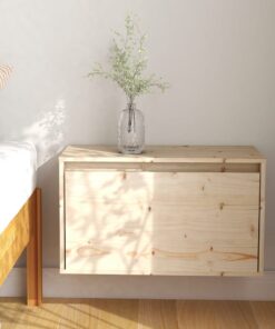 vidaXL Wall Cabinet 60x30x35 cm Solid Pinewood