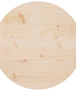 vidaXL Table Top Ø50x2.5 cm Solid Wood Pine
