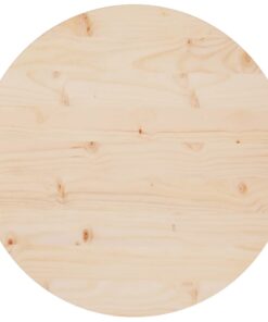 vidaXL Table Top Ø60x2.5 cm Solid Wood Pine