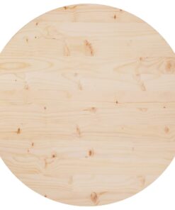 vidaXL Table Top Ø80x2.5 cm Solid Wood Pine