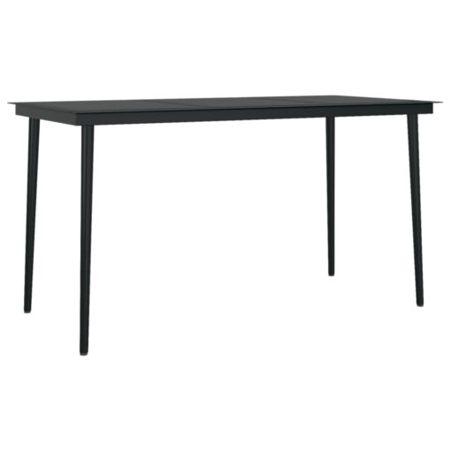 vidaXL 7 Piece Garden Dining Set with Cushions Grey - Image 4