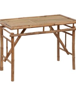 vidaXL Folding Garden Table 115x50x75 cm Bamboo