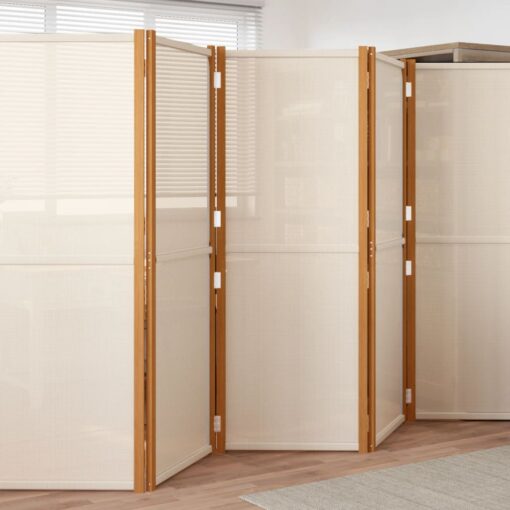 vidaXL 6-Panel Room Divider Cream White 420x180 cm