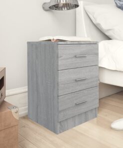 vidaXL Bedside Cabinets 2 pcs Grey Sonoma 38x35x56 cm Engineered Wood