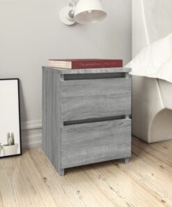 vidaXL Bedside Cabinets 2 pcs Grey Sonoma 30x30x40 cm Engineered Wood