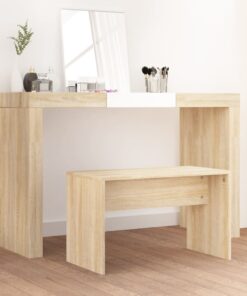 vidaXL Dressing Stool Sonoma Oak 70x35x45 cm Engineered Wood